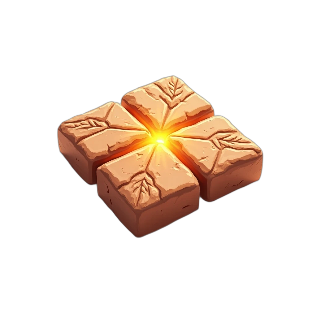 Glowing stone path tiles