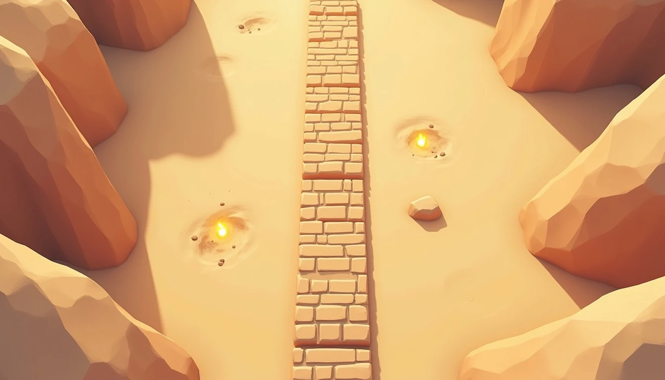 Early level with simple straight paths