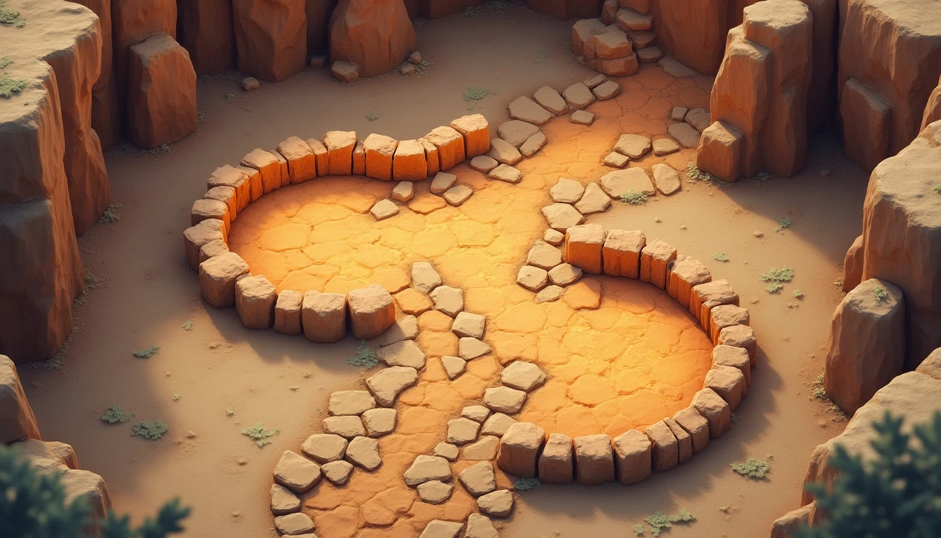 Mid-level featuring rotations and obstacles